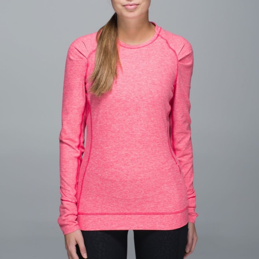 Lululemon Athletica Heathered Boom Juice Long Sleeve Top